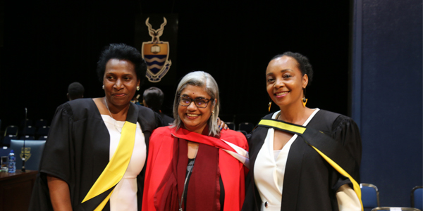 Dimakatso Mashiane, Dr Roshni Pillay and Precious Magogodi